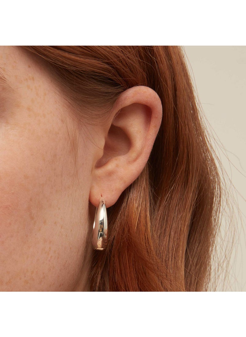 ORELIA LONDON - Large Tapered Hoop Earrings - Image 1