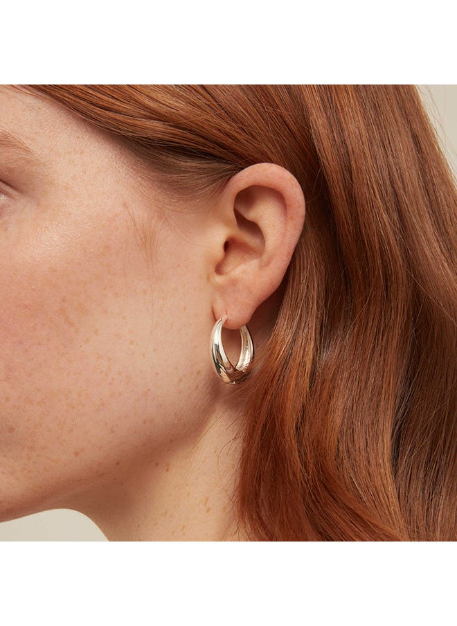 ORELIA LONDON - Large Tapered Hoop Earrings - Image 1
