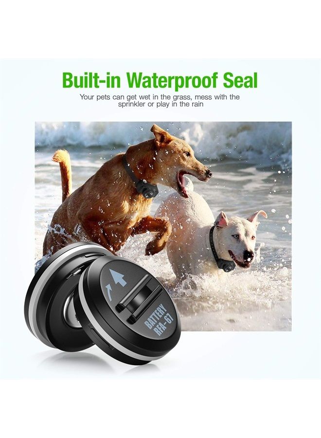 10 عبوة بطاريات بديلة لحزام الحيوانات الأليفة RFA-67 بجهد 6 فولت، تناسب Ultra Fit PIF-300 RF300 PIF-275-19 PRF-3004W PUL-250