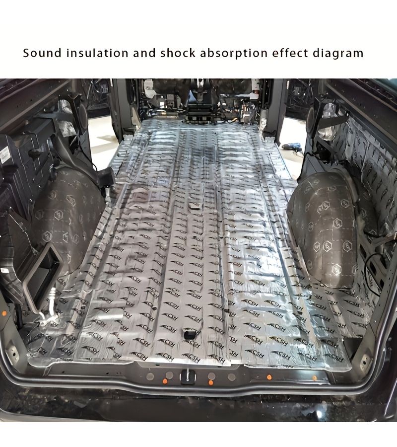 Self Adhesive Soundproofing And Heat Insulating Aluminum Foil Pad Mat For Vehicle And Rvs Noise Reduction 39.37x55.12x0.39inch Large Size For Roof And Bedroom - Image 3