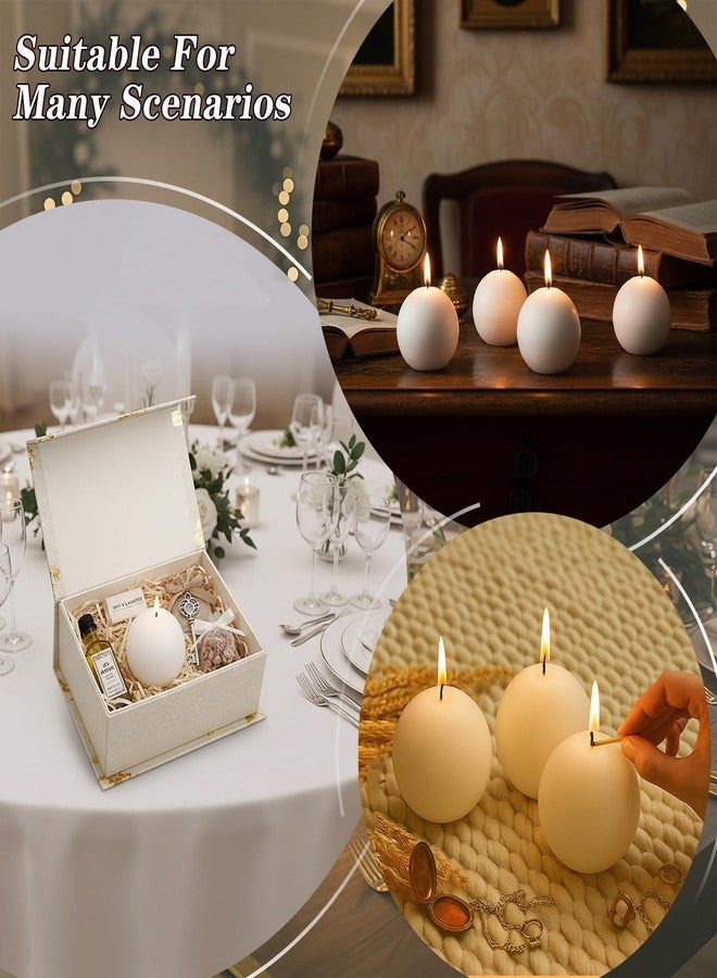 Veiuwa 18-Pack Ivory Ball Candles Bulk, 3-Inch Round Unscented Pillar Candles, Dripless & Smokeless for Long Lasting Burn, Ideal for Wedding Centerpieces, Party Decor, Home Decoration - Image 5