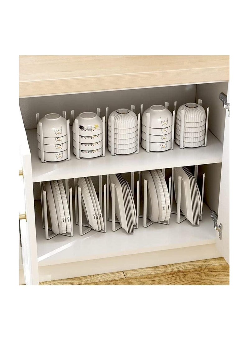 Generic - Kitchen Dish Rack for Plates and Bowls  Organiser - Counter Top Storage for Glass Holder and Cutting Board - Fold able Drying Stand Organizer - 1 Large 21.2×12.8×13.6 - Image 1