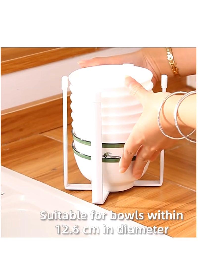 Generic - Kitchen Dish Rack for Plates and Bowls  Organiser - Counter Top Storage for Glass Holder and Cutting Board - Fold able Drying Stand Organizer - 1 Large 21.2×12.8×13.6 - Image 1