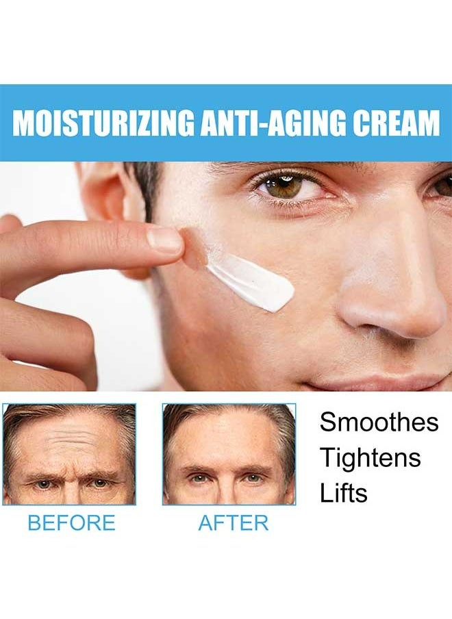 East Moon - Men's Moisturizing Anti-Aging Cream, Men's Face Moisturizer Cream, Anti Aging Wrinkle Treatment Cream for Men, Day & Night Skin Care Tightening Lotion - Image 1