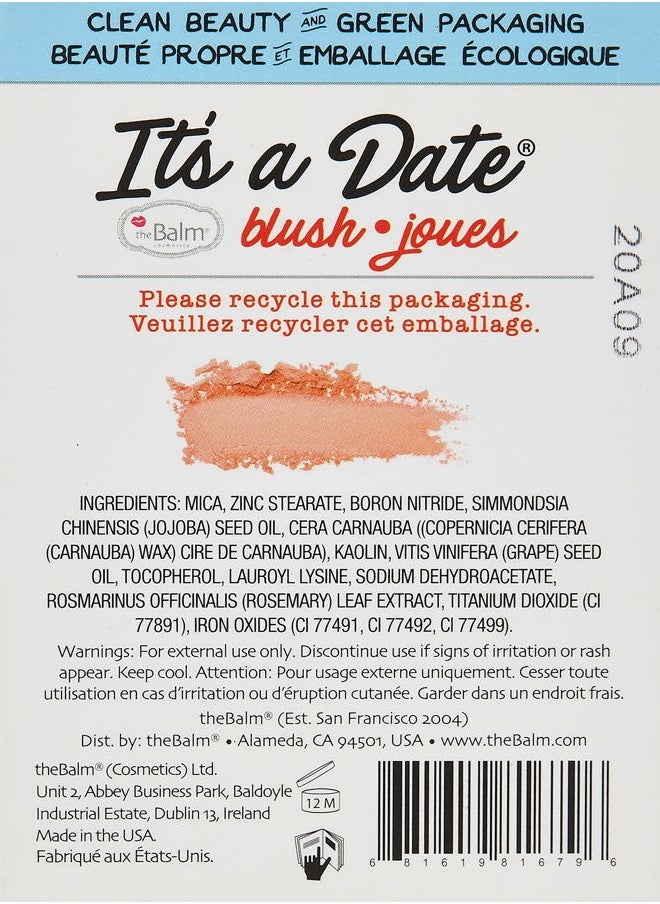 theBalm - Clean and Green Powder Blush - It's A Date - Image 1