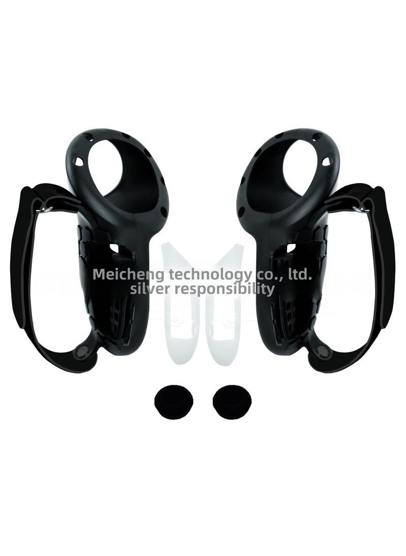 Generic 1 x 5 pcs Meta Quest 3 Controller Cover Signal-Unblocking Easy Battery Swap quest3 black handle cover 