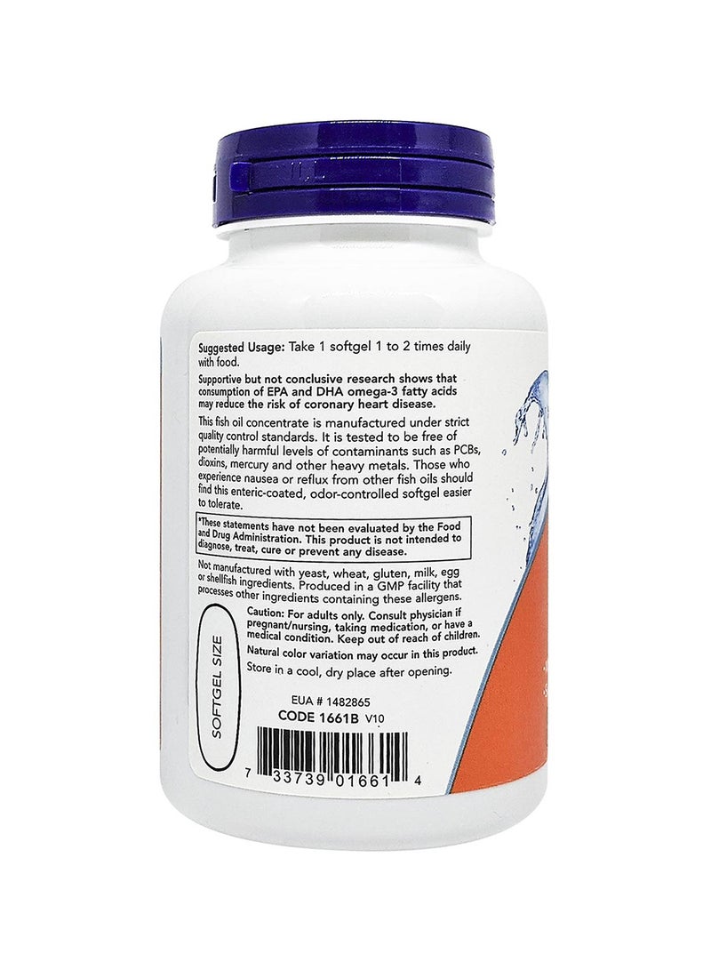 ناو فودز كبسولات هلامية ألترا أوميجا 3 من 90 كبسولة - Image 3