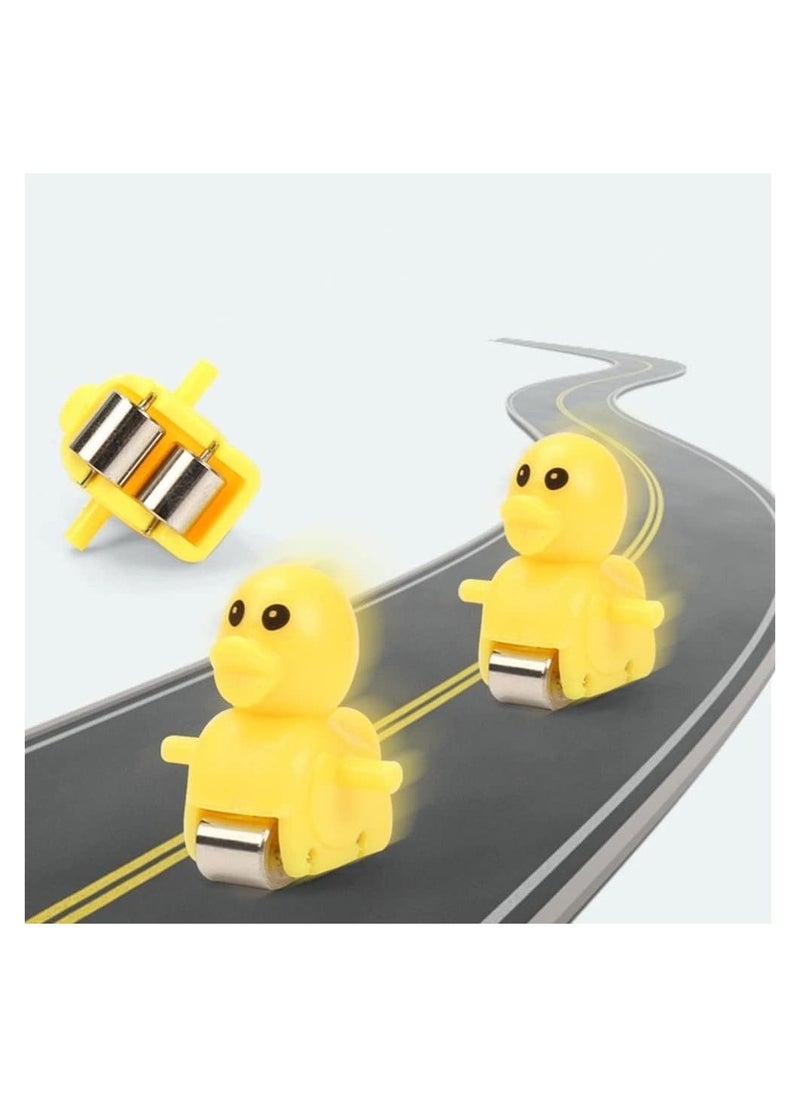 Electric Music Climbing Stairs Toy Duck Race Track Set For Kids