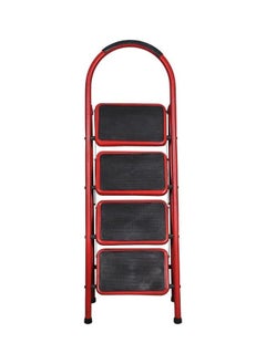 Generic Home Ladder Metal 4 Steps_Red  - Image 2