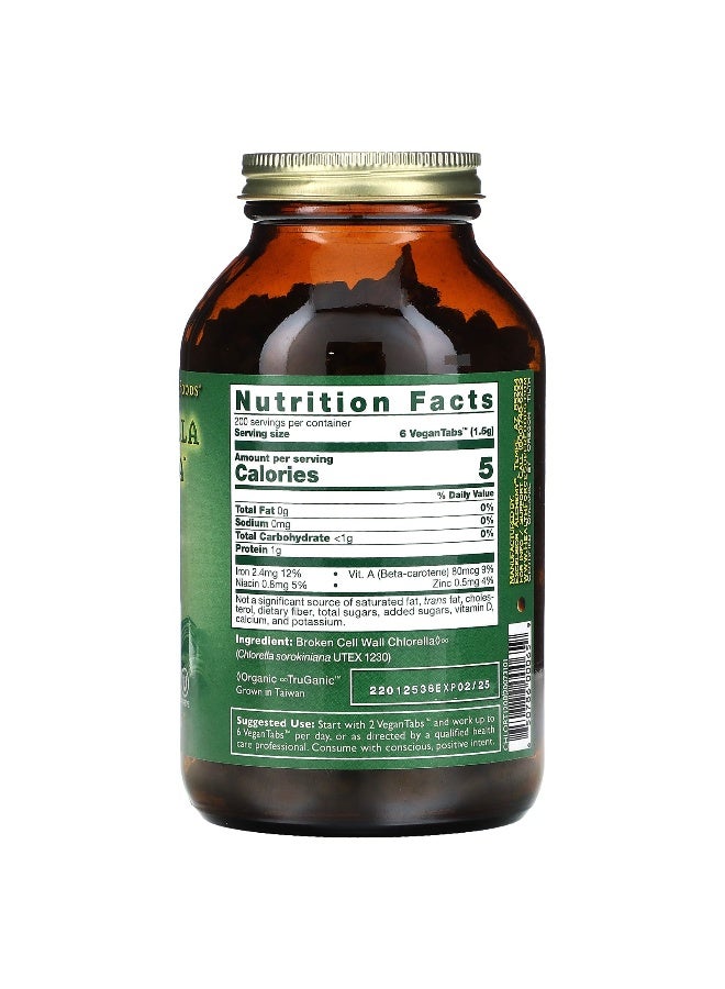 HEALTHFORCE SUPERFOODS HealthForce Superfoods, Chlorella Manna™, 1,200 VeganTabs  - Image 2