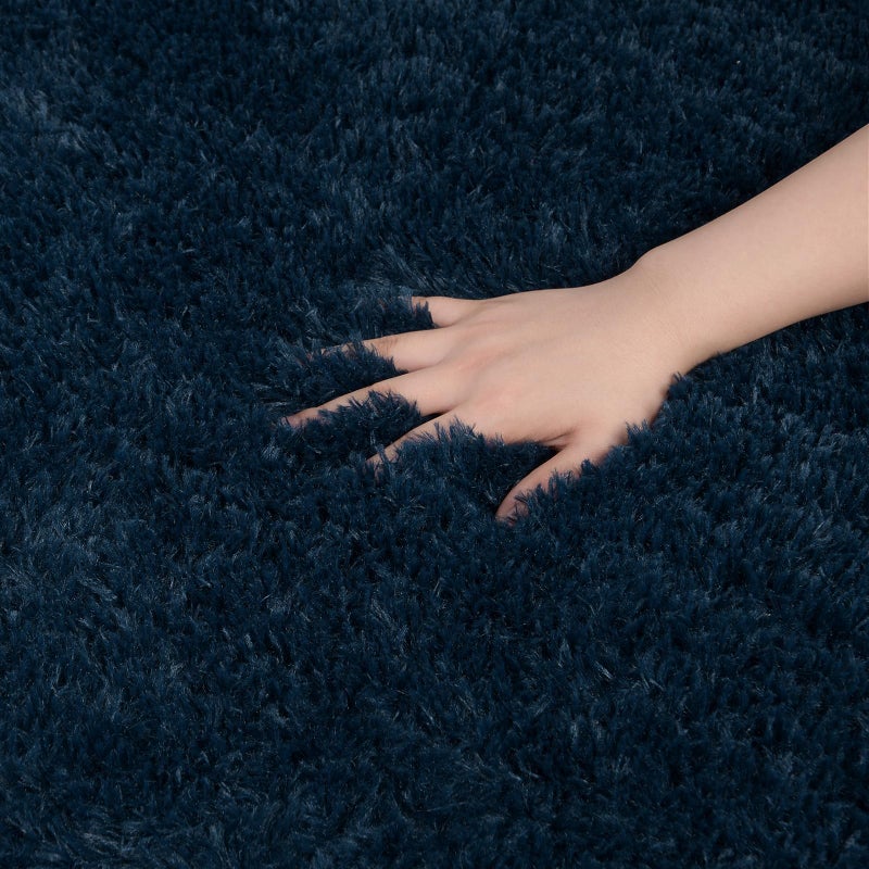 DETUM Navy Blue Runner Rug 2X6 for Hallyway Entryway Kitchen Fluffy Area Rugs for Bedroom Soft Kids Room Rugs Machine Washable Nonslip Carpets Modern Home Decoration - Image 2