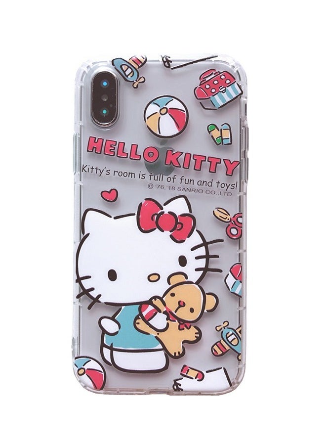 iPhone X/XS Case Cover with Pop Cartoon Hello Kitty Pattern, Made of High Quality, Anti-Yellowing and Anti-Drop, Easy To Install, Full Coverage Lens Protection Phone Case for iPhone X/Xs 5.8 Inch