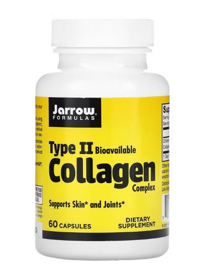 jarrow formulas Type II Bioavailable Collagen Complex 60 Capsules - Image 1