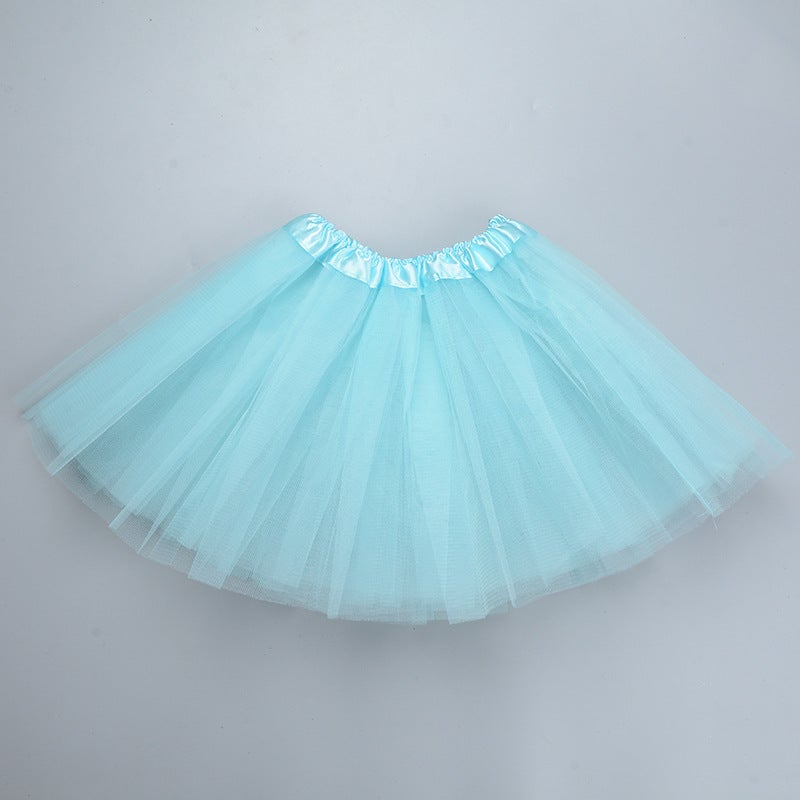 New Style Dance Skirt Girl'S Skirt Mesh Skirt Children'S Skirt Tutu Skirt Ballet Puff Skirt - Image 1