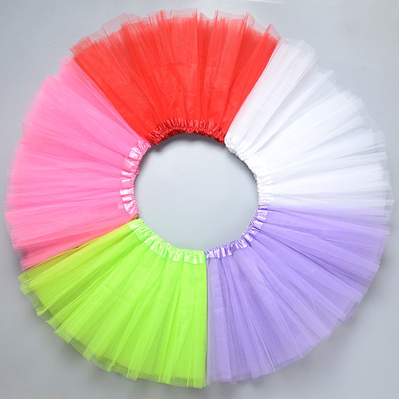 New Style Dance Skirt Girl'S Skirt Mesh Skirt Children'S Skirt Tutu Skirt Ballet Puff Skirt - Image 2