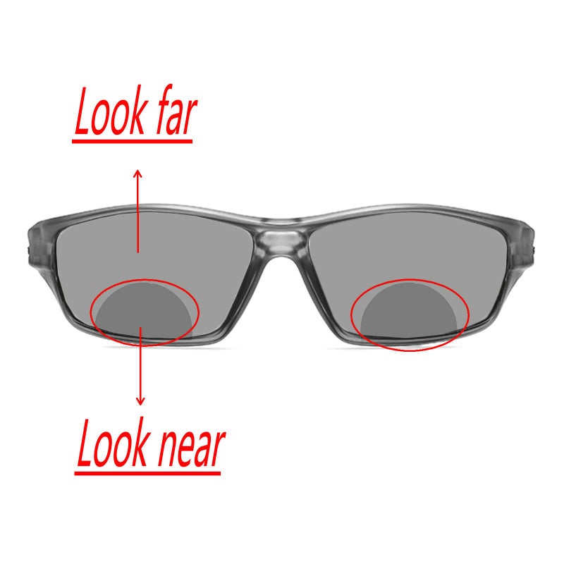 willochra Multifocal Bifocal Reading Glasses Men's Adjustable Vision Sun Photochromic Outdoor Sports Presbyopic Magnifying Sunglasses (gary, 1.75, multiplier_x) - Image 5
