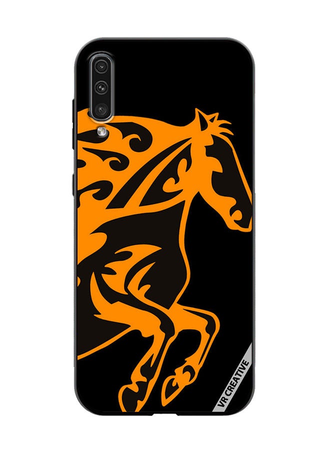 VR CREATIVE Protective Case Cover For Samsung Galaxy A50/A50s Horse Flame Design Multicolour - Image 1
