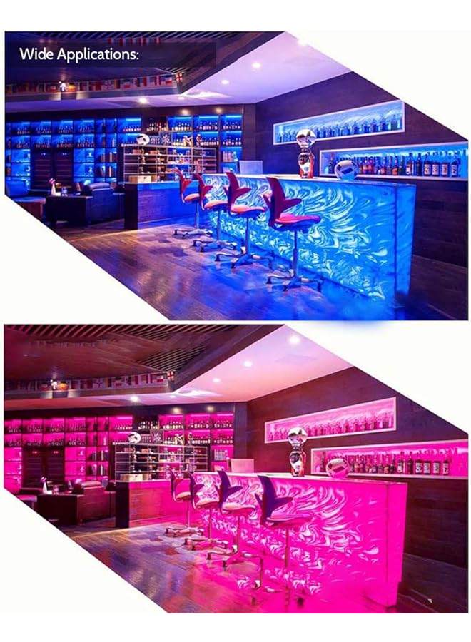 تومشاين وحدة تحكم ذكية صغيرة محمولة بتقنية واي فاي RGB بقدرة 5-28 فولت 100 وات (كحد أقصى) مع جهاز تحكم عن بعد يدعم التحكم في تطبيقات الهاتف الذكي/تغيير اللون/تعديل السطوع/وضع الكاميرا/إيقاع الموسيقى/ - Image 5