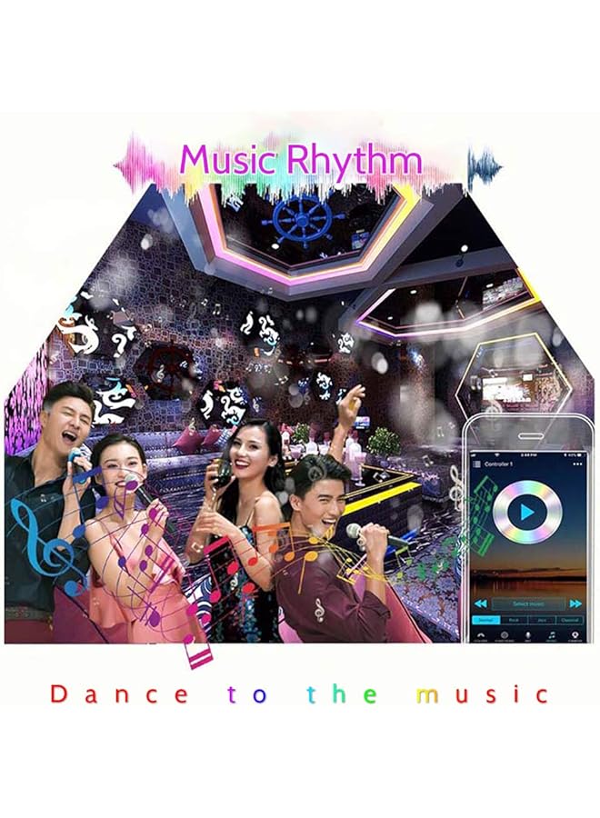 تومشاين وحدة تحكم ذكية صغيرة محمولة بتقنية واي فاي RGB بقدرة 5-28 فولت 100 وات (كحد أقصى) مع جهاز تحكم عن بعد يدعم التحكم في تطبيقات الهاتف الذكي/تغيير اللون/تعديل السطوع/وضع الكاميرا/إيقاع الموسيقى/ - Image 3