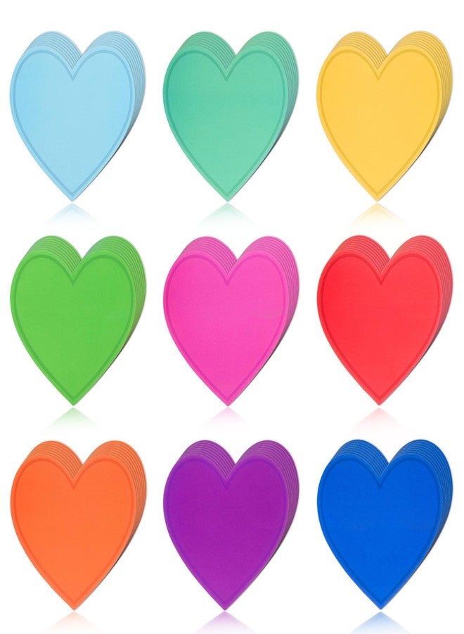 MixTeach 180 pcs Colorful Heart Single-Sided Coated Paper Cutouts - Image 1