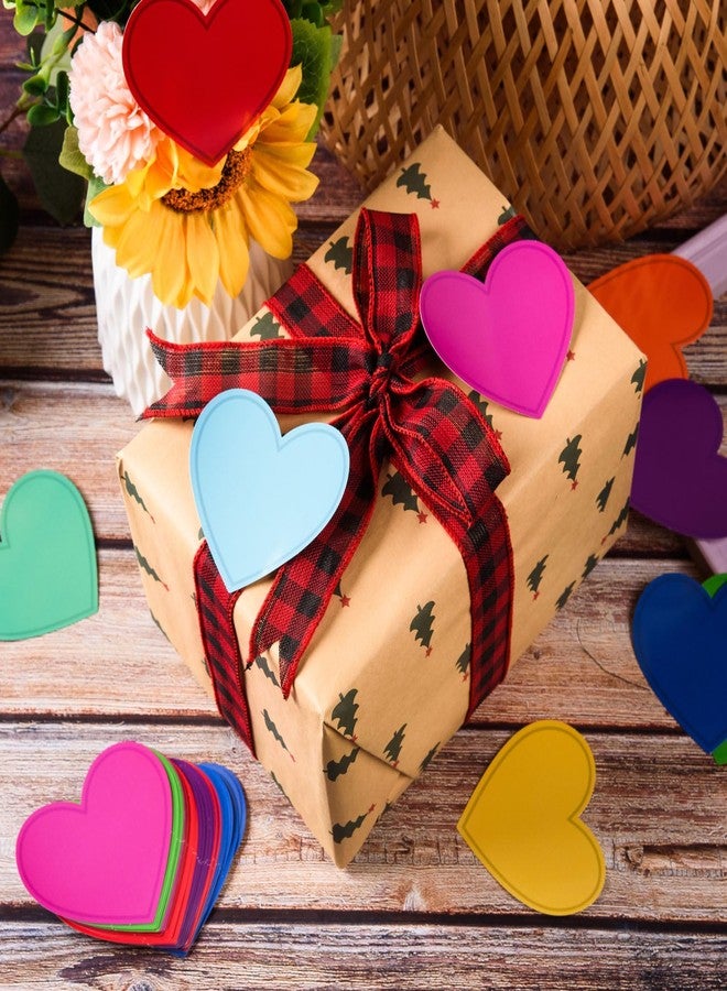 MixTeach 180 pcs Colorful Heart Single-Sided Coated Paper Cutouts - Image 4