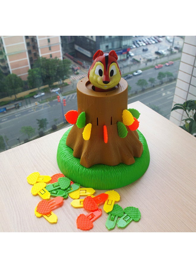 Fun Squirrel Bounce Party Tricky Table Game Pirate Bucket Table Game Parent-Child Interactive Educational Toys-Color:Bouncing Squirrel (470g) - Image 3
