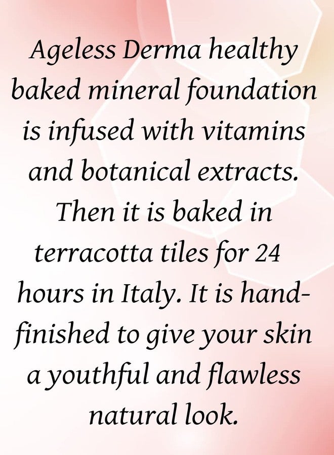 Ageless Derma Mineral Makeup Baked Foundation- Vegan - Paraben - Gluten and Cruelty Free Powder Foundation (Moroccan Beige) - Image 5