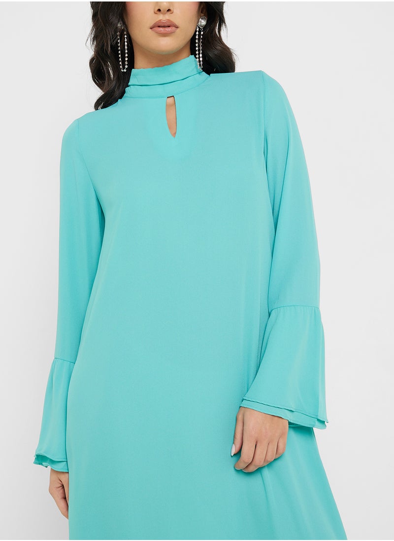 VERO MODA Keyhole Neck Dress  - Image 3