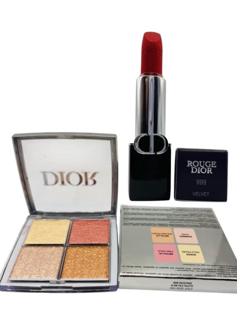 Dior Addict Dior set consisting of Palette No. 004 and Gloss No. 999