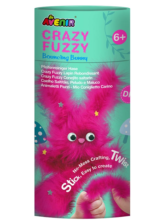 Avenir Crazy Fuzzy Bouncing Bunny Craft Kit – Fun Hands-On DIY ProjeCountfor Kids | Creative Educational Activity for Self-Esteem, Learning & Play - Image 1