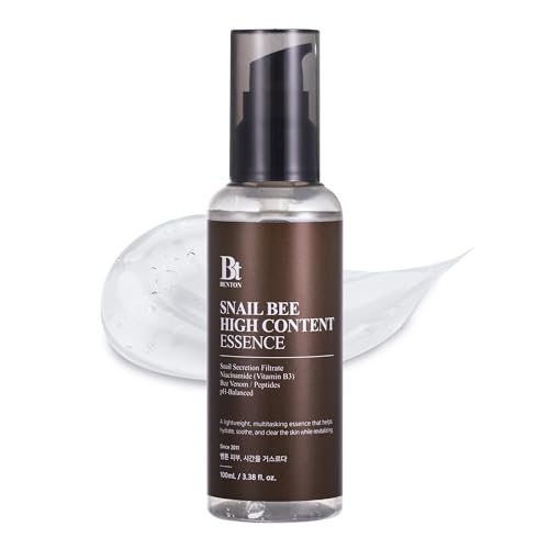 BENTON Snail Bee High Content Essence 100ml (3.38 fl oz.) - Snail Mucin Essence with Niacinamide & Bee Venom | Korean Skin Care Face Moisturizer For Women & Men with Combination, Oily Skin - Image 1