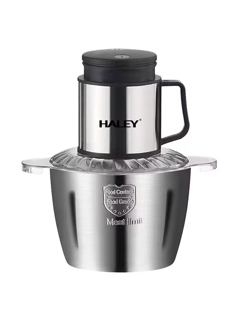 Haley مفرمة طعام منزلية 800 واط 5 لتر من الفولاذ المقاوم للصدأ، أفضل مفرمة لحوم - Image 5