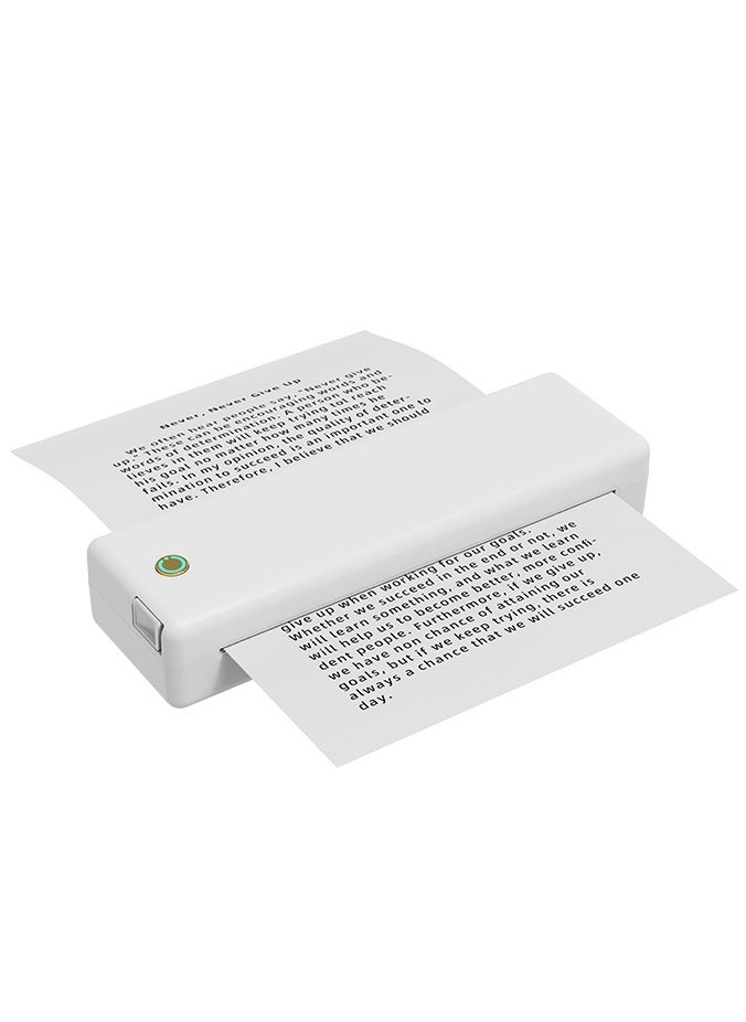 Ayeeb Portable A4 Mini Travel Printer Ink-Free Wireless Bluetooth Cordless All-In-One Thermal Printing Machine, Easy Setup Space Saving Lightweight, Works with iPhone, Android, MacBook, and Windows laptops  - Image 1