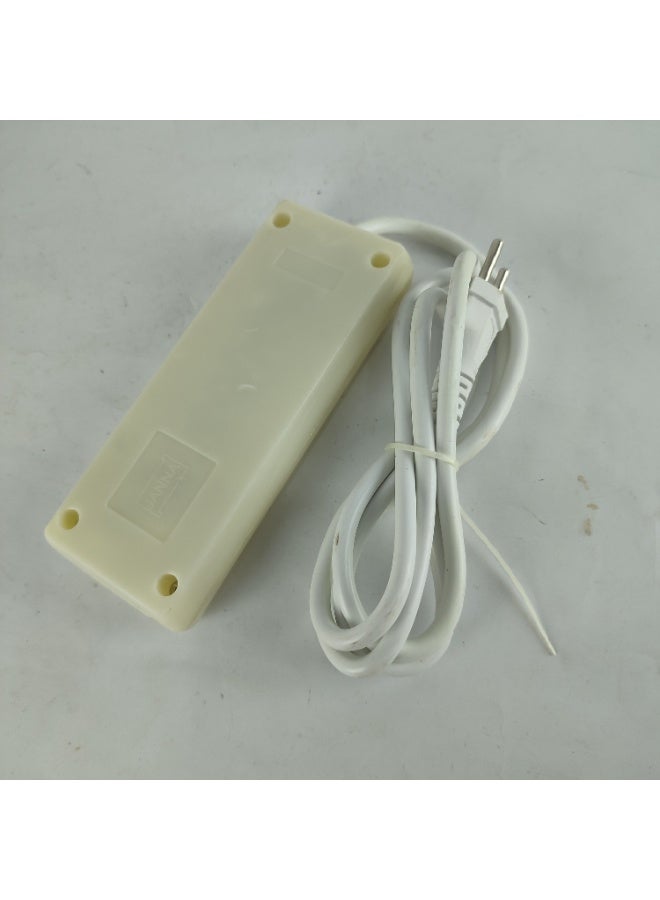 شريط طاقة ب ٣  منافذ ،مشترك، أبيض ، ١.٥  متر - Image 2