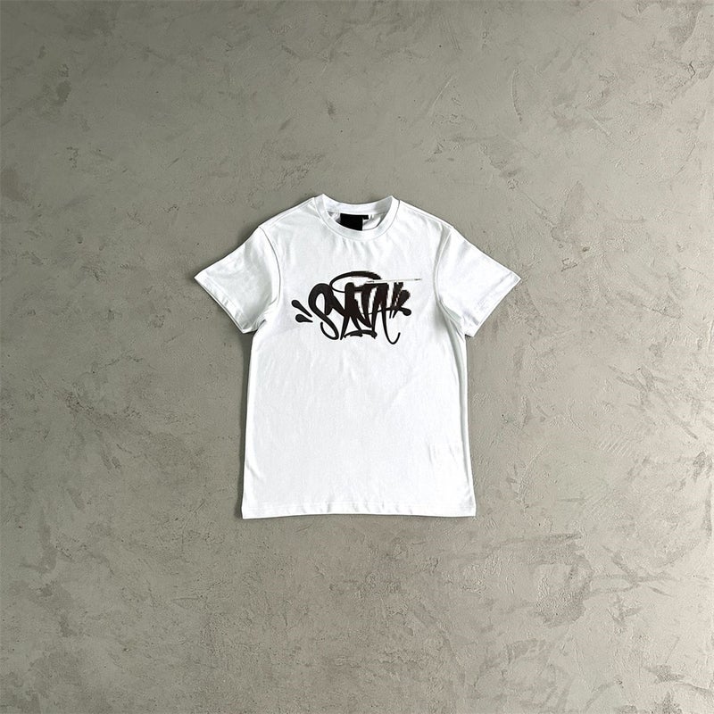 Cross-Border Supply American Trendy Brand Syna Heavyweight High-Quality 270g Personalized Letter Printed Short-Sleeved T-Shirt Trendy - Image 2