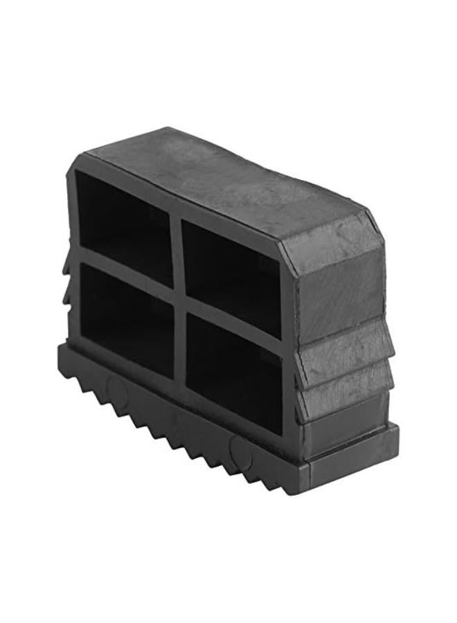 Ladder Feet, 2Pcs/Pair Rubber Non Slip Replacement Step Ladder Feet Foot Mat Cushion Sole for 60 x 23mm Inner Size Aluminum Ladder, 6 x 4.5 x 2.2cm  - Image 2
