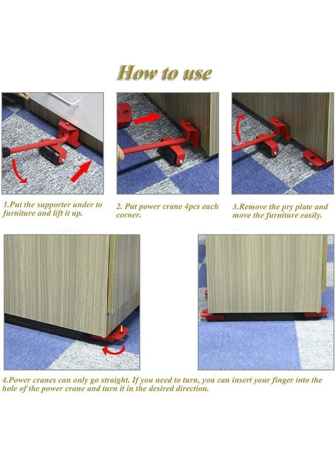 Chair Lifting Tool, Pack of 4, 150kg/330lbs - Image 5