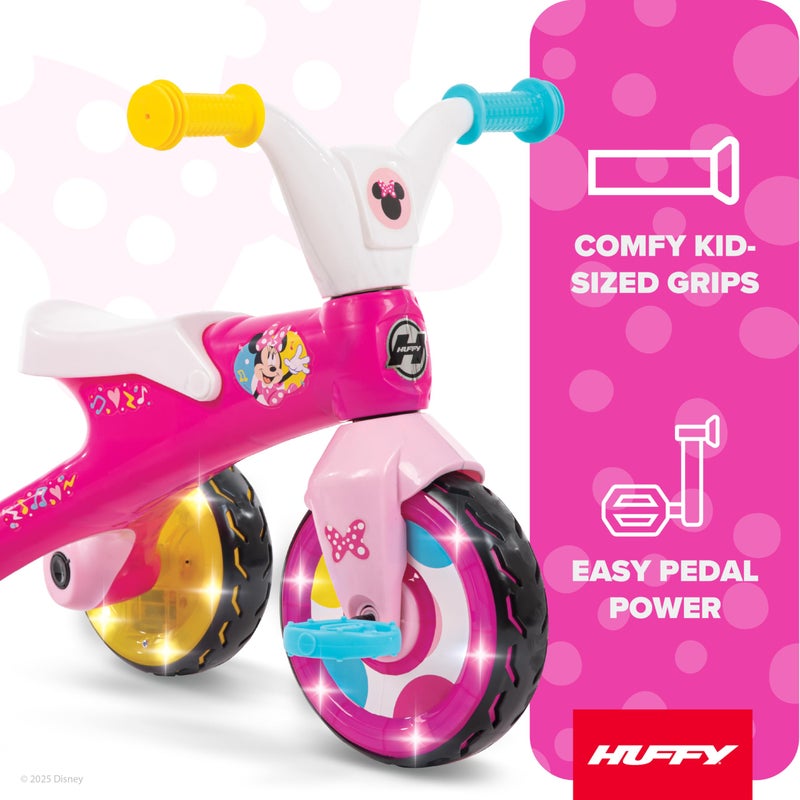 Huffy Disney Minnie Mouse Light Up Kids' Trike, Ideal for Ages 3+, Minnie Mouse Graphics, Colorful and Playful Design, Simple Coaster Brake, Sturdy and Durable, Safe for Toddlers, Girl's - Image 2
