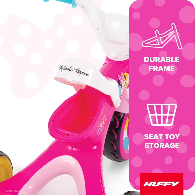 Huffy Disney Minnie Mouse Light Up Kids' Trike, Ideal for Ages 3+, Minnie Mouse Graphics, Colorful and Playful Design, Simple Coaster Brake, Sturdy and Durable, Safe for Toddlers, Girl's - Image 4