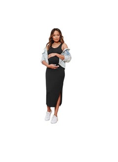 Women's Maternity Rib Knit Split Side Sleeveless Bodycon Tank Pencil Dress - pzsku/ZCA54AB0EB7F07B001FBBZ/45/_/1703726935/c355f51a-f30a-45f2-9133-9d502e59bf1e