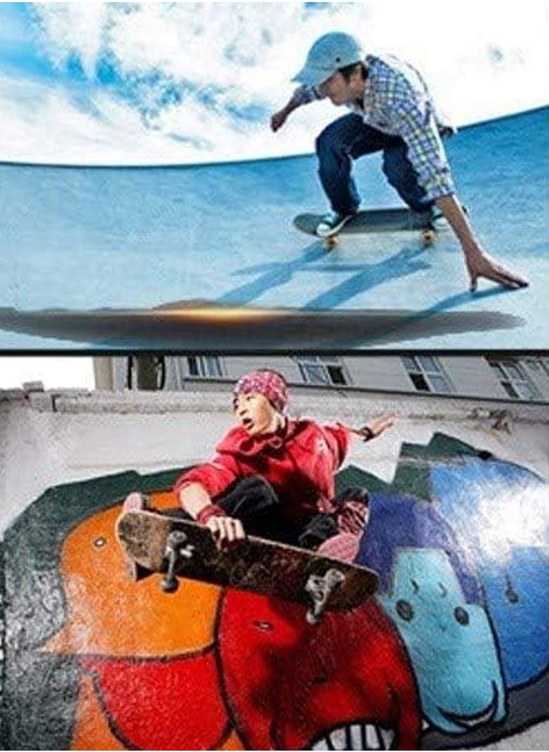 AVENGERS Double Kick Standard Skate Board 31 x 8 Inch, High Quality 7 Layer Canadian Maple Concave Deck Professional Skateboard Ideal for All Level Skaters, Beginners, Experts, Suitable For Boys And Girls  - Image 4