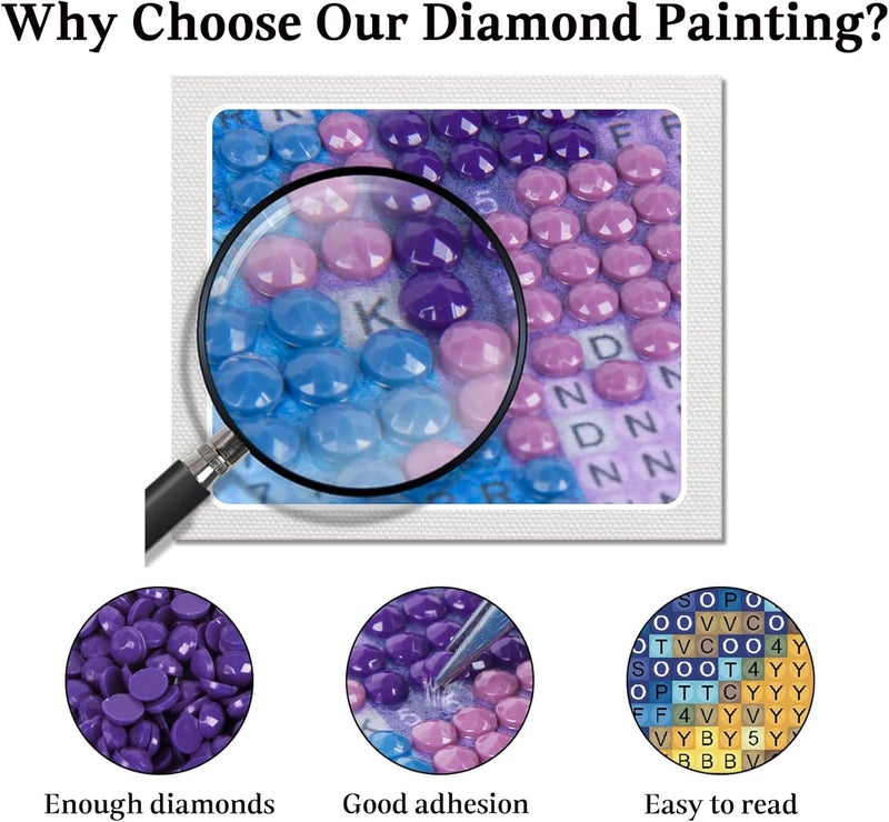 JAKI Diamond Painting Kits for AdultsSquare Diamond Art Kits AdultsDIY 5D Full Drill Art Perfect for Relaxation and Home Wall Decor12x16inch - Image 4