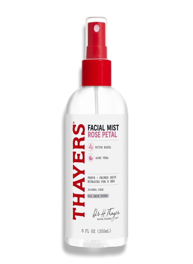 Thayers Alcohol-Free Witch Hazel Facial Mist Toner with Aloe Vera, Rose Petal, Soothing and Hydrating, For All Skin Types, 8 oz - Image 1