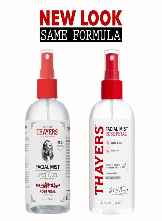 Thayers Alcohol-Free Witch Hazel Facial Mist Toner with Aloe Vera, Rose Petal, Soothing and Hydrating, For All Skin Types, 8 oz - Image 2