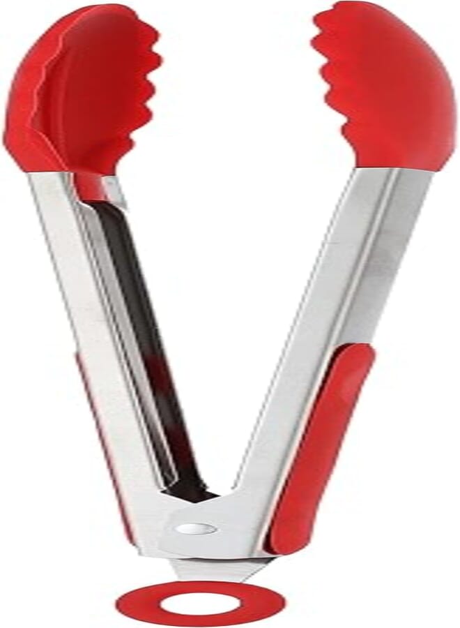 Generic Silicone bread food tongs baking clip round head clamp bbq cooking tools