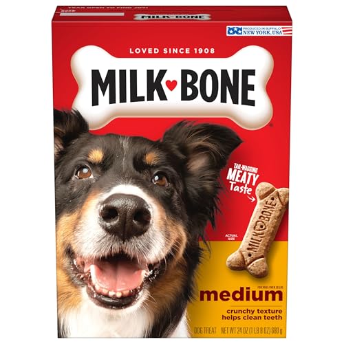 MILK-BONE MilkBone Original Dog Treats Biscuits for Medium Dogs 24 Ounces Packaging May Vary