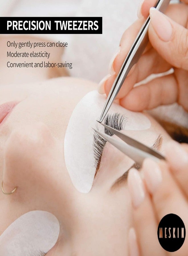 MESKIN Precision Pointed Tweezer - Professional Stainless Steel Tool for Eyebrow Plucking (Pack of 1) - Image 5