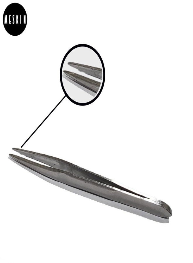 MESKIN Precision Pointed Tweezer - Professional Stainless Steel Tool for Eyebrow Plucking (Pack of 1) - Image 3