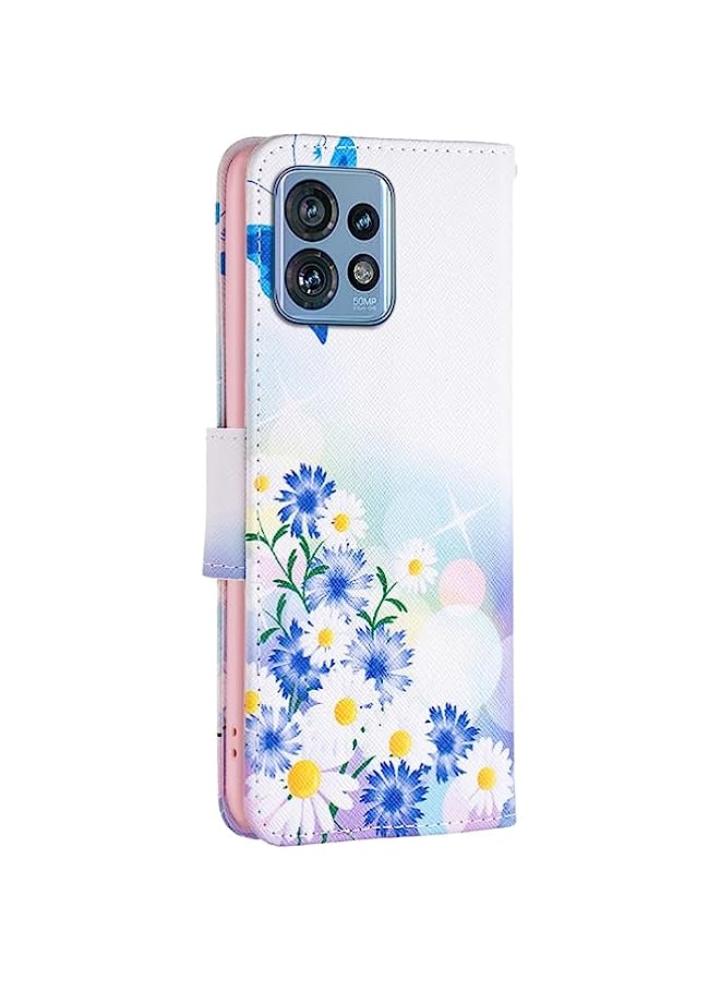 HuHa HuHa Case Cover Compatible For Motorola Edge 40 Pro 5G / Moto X40/X40 Pro Colored Drawing Pattern Leather Phone Case Butterfly Love - Image 3
