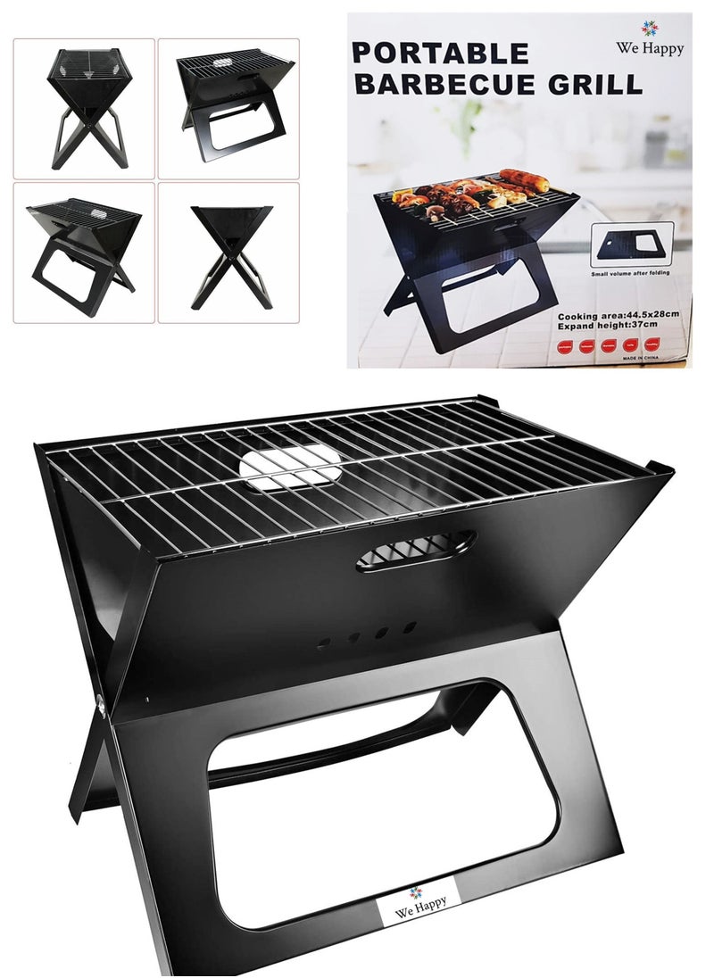 We Happy - Portable Outdoor Barbecue X Type Charcoal Grill | Foldable & Easy to Use - Image 1